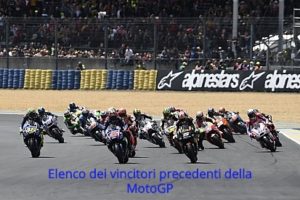 Elenco dei vincitori precedenti della MotoGP